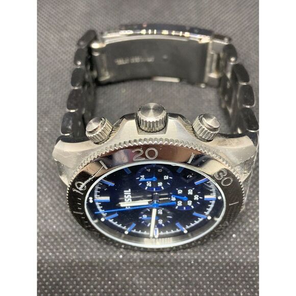 Fossil CH2869 Men's Watch Chronograph Black Dial Smoke Ion Plated Analog O860 - Picture 4 of 8